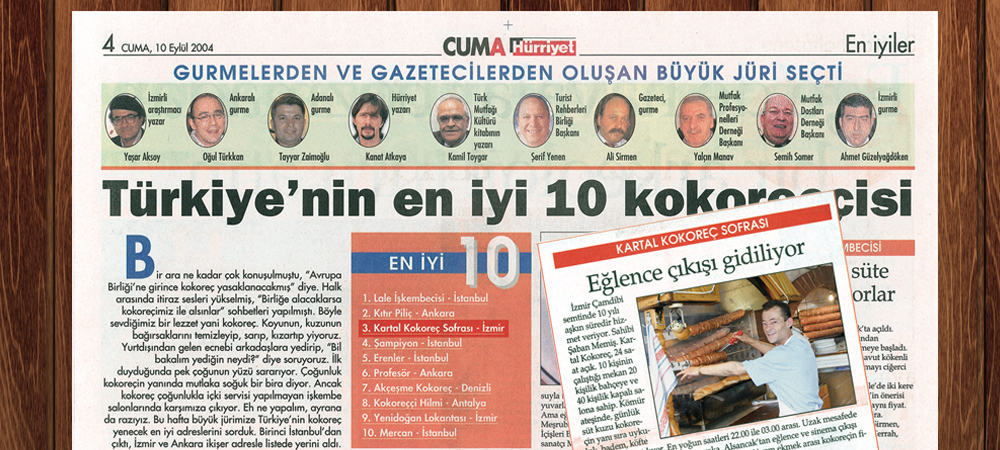 Kartal Kokoreç Sofrası, Şaban usta, İzmir Kokoreç, Kokoreçci Bornova, Kokoreç sipariş, İzmir en iyi kokoreçci, bademlik, uykuluk